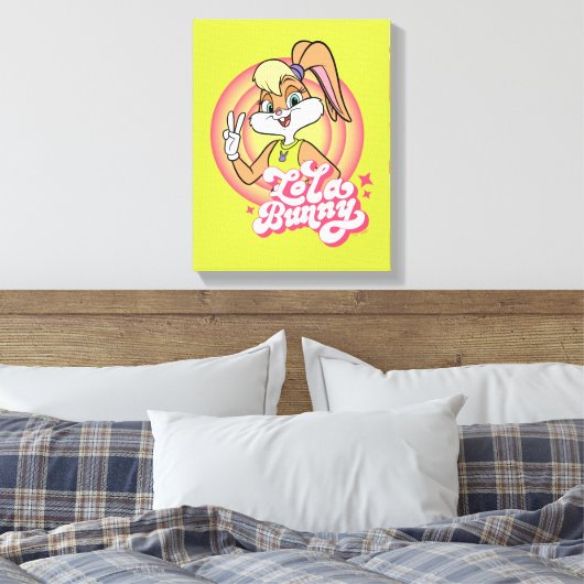 Lola Retro LOONEY TUNES™ ringen Canvas Afdruk (Insitu (Slaapkamer))
