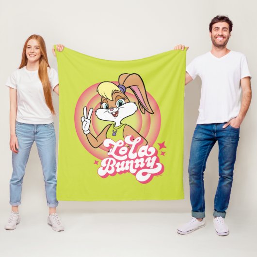 Lola Retro LOONEY TUNES™ ringen Fleece Deken (In situ)