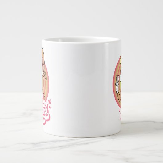 Lola Retro LOONEY TUNES™ ringen Grote Koffiekop (Voorkant)