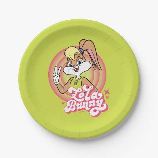 Lola Retro LOONEY TUNES™ ringen Papieren Bordje (Voorkant)