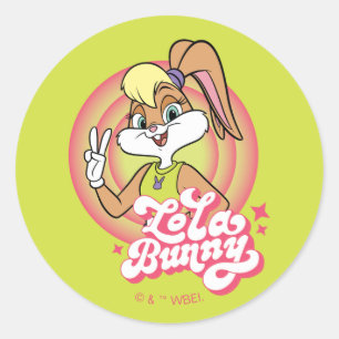 Lola Retro LOONEY TUNES™ ringen Ronde Sticker