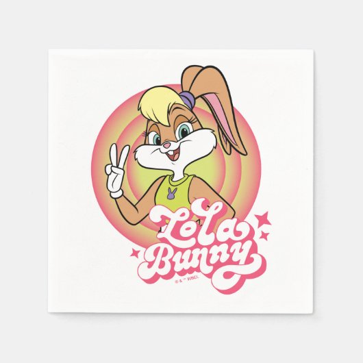 Lola Retro LOONEY TUNES™ ringen Servet (Voorkant)