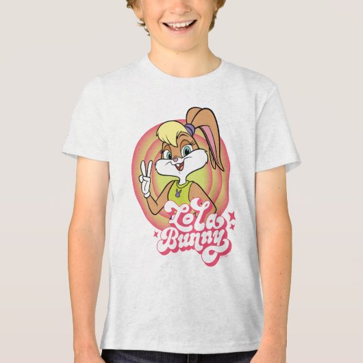 Lola Retro LOONEY TUNES™ ringen Tri-Blend Shirt (Voorkant)