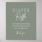 LOLA Sage Diaper Raffle Baby shower Game Poster (Voorkant)