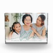 Lola Script Overlay | We houden van je fotoblok (Voorkant)
