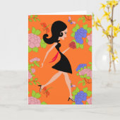 Lola Shopaholic Kaart (Gele Bloem)