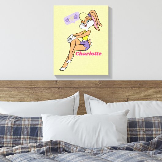 Lola Sitting Canvas Afdruk (Insitu (Slaapkamer))