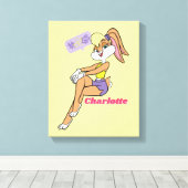 Lola Sitting Canvas Afdruk (Insitu (Houten vloer))