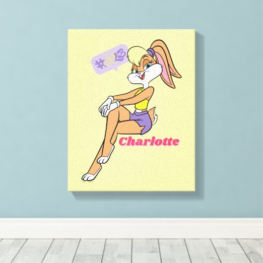 Lola Sitting Canvas Afdruk (Insitu (Houten vloer))