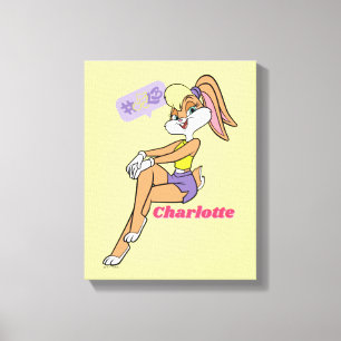 Lola Sitting Canvas Afdruk