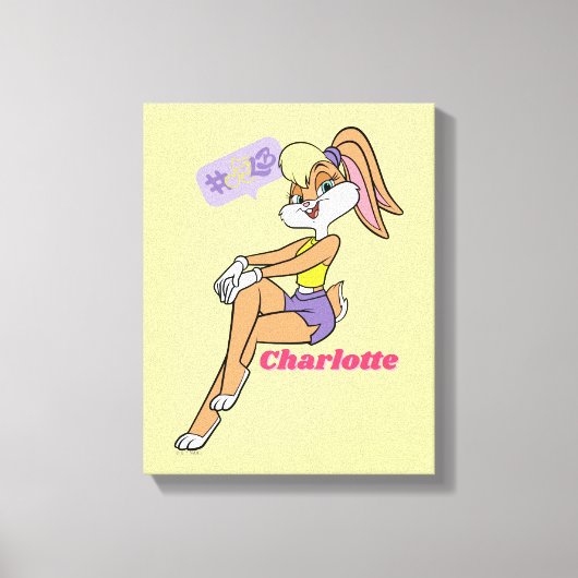 Lola Sitting Canvas Afdruk (Voorkant)