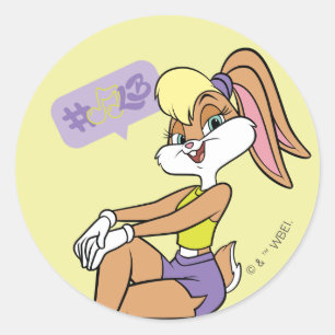 Lola Sitting Ronde Sticker