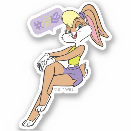 Lola Sitting Sticker (Voorkant)