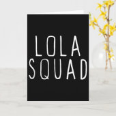 Lola Squad Schattig Grappig Kaart (Gele Bloem)