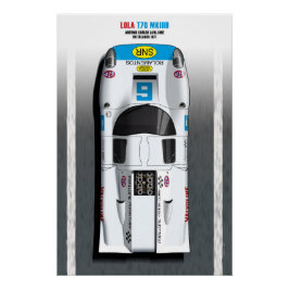 Lola T70 Avallone Interlagos 1971 Perfect Poster
