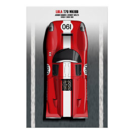 Lola T70 Filipinetti Targa Florio 1969 Perfect Poster