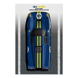 Lola T70 John Woolfe Snetterton 1969 Perfect Poster