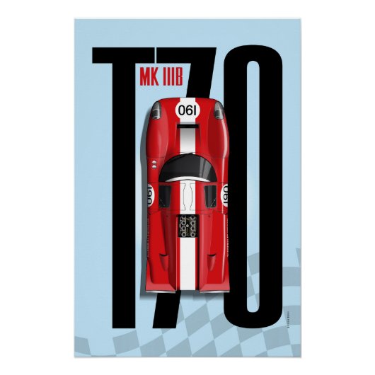 Lola T70 No.190 Fillipinetti Top Tribute Perfect Poster (Voorkant)