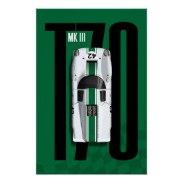 Lola T70 No.42 SWC Top Tribute Perfect Poster