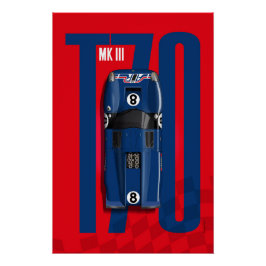 Lola T70 No.8 AIR Top Tribute Perfect Poster