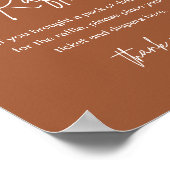 LOLA Terracotta Diaper Raffle Baby shower Game Poster (Hoek)