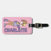 Lola TUNE SQUAD™ Varsity Heart Bagagelabel (Voorkant horizontaal)