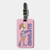 Lola TUNE SQUAD™ Varsity Heart Bagagelabel (Voorkant verticaal)