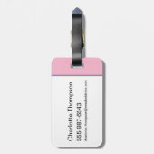 Lola TUNE SQUAD™ Varsity Heart Bagagelabel (Achterkant verticaal)