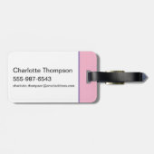 Lola TUNE SQUAD™ Varsity Heart Bagagelabel (Achterkant horizontaal)