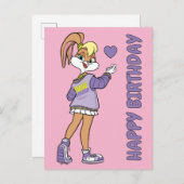 Lola TUNE SQUAD™ Varsity Heart Briefkaart (Voorkant / Achterkant)