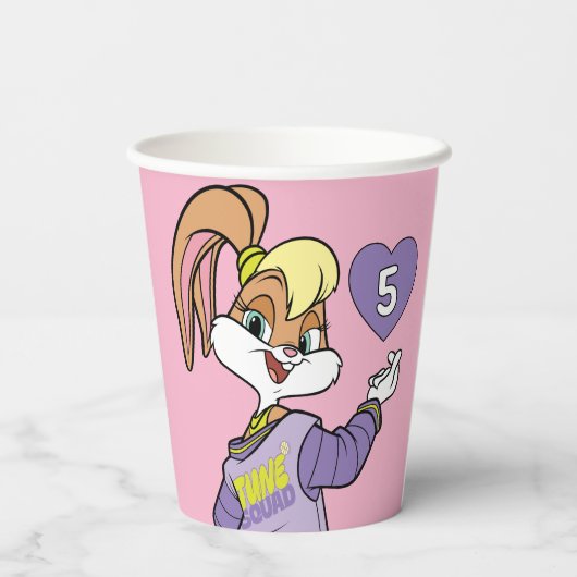 Lola TUNE SQUAD™ Varsity Heart Papieren Bekers (Achterkant)