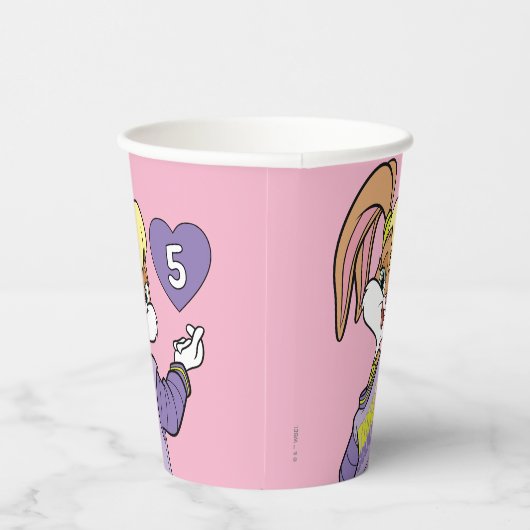 Lola TUNE SQUAD™ Varsity Heart Papieren Bekers (Rechts)