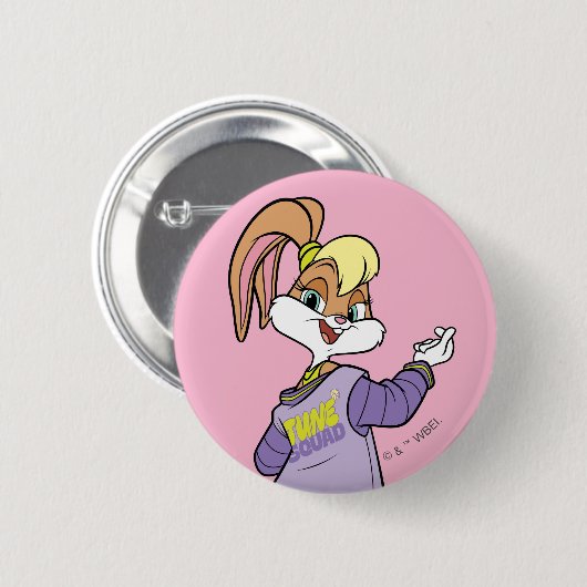 Lola TUNE SQUAD™ Varsity Heart Ronde Button 5,7 Cm (Voorkant /achterkant)