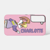 Lola TUNE SQUAD™ Varsity Heart Samsung Galaxy Hoesje (Achterkant horizontaal)