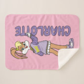 Lola TUNE SQUAD™ Varsity Heart Sherpa Deken (Voorkant (horizontaal))