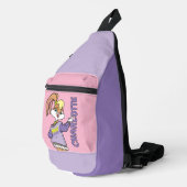 Lola TUNE SQUAD™ Varsity Heart Sling Bag (Rechterhoek)