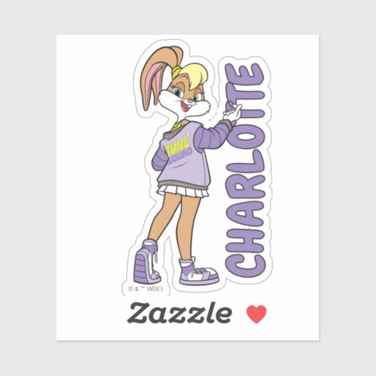 Lola TUNE SQUAD™ Varsity Heart Sticker (Vel)
