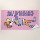 Lola TUNE SQUAD™ Varsity Heart Strandlaken (Voorkant)