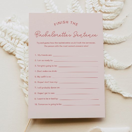 LOLA Voltooi het vrijgezellenspel Kaart