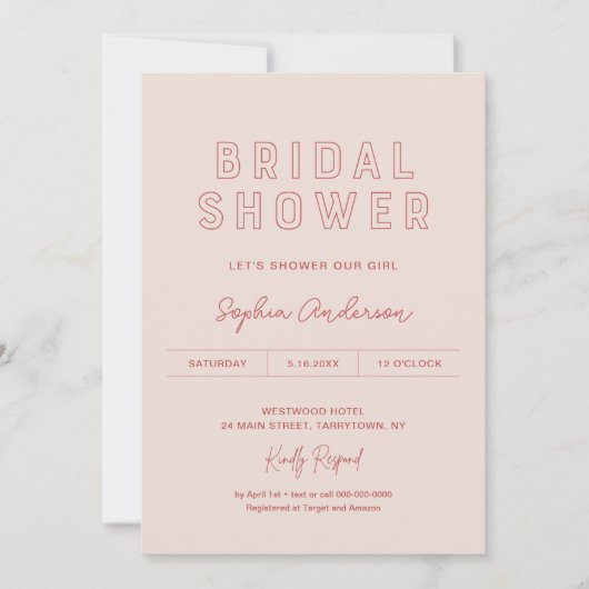 LOLA-Vrijgezellenfeest Kaart (Voorkant)