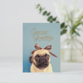 Lola with bow briefkaart (Staand voorkant)