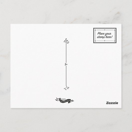 Lola with bow briefkaart (Achterkant)