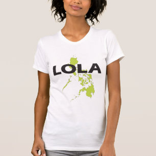 Lola with Philippines Kaart t-shirt