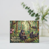 Lola ya Bonobo Sanctuary Briefkaart (Staand voorkant)