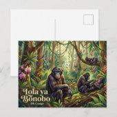 Lola ya Bonobo Sanctuary Briefkaart (Voorkant / Achterkant)