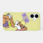 Lola zittend iPhone 16 hoesje (Achterkant horizontaal)