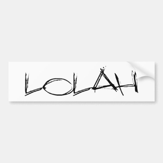 lolah-bumpersticker bumpersticker (Voorkant)