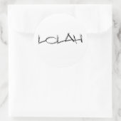 lolah pasties ronde sticker (Tas)