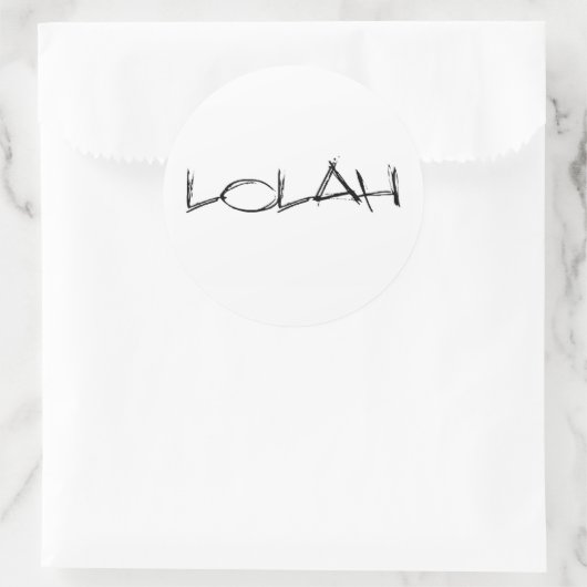 lolah pasties ronde sticker (Tas)