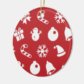 Lolailo 12 Vrolijk Kerstfeest/Feliz Navidad Keramisch Ornament (Links)